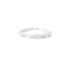 14KT White Gold Pear Shape and Round Diamond Band