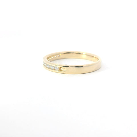 14KT Yellow Gold Channel Set Diamond Band