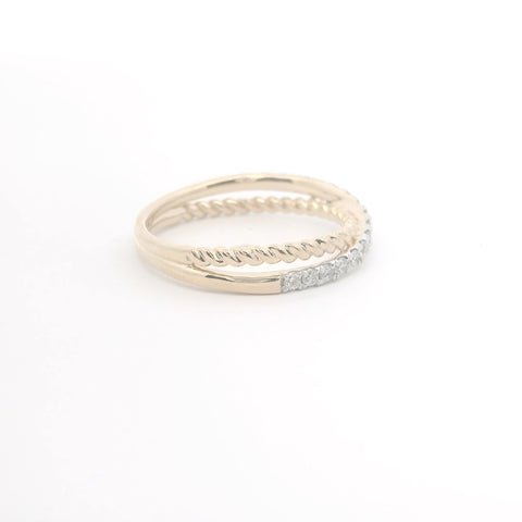 Gold & Natural Diamond Fashion Band