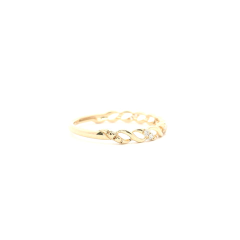 YELLOW GOLD NATURAL DIAMOND FASHION RING 110-06396