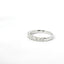 14K White Gold and Princess Diamond Band