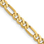 14K 3.25mm 20 Inch Flat Figaro Chain