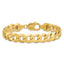 14K 9.5mm Flat Beveled Curb Bracelet