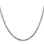 Leslie's 14K White Gold 2.9mm Flat Beveled Edge Curb Chain 20" 430-09561