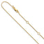 14KT Gold Adjustable Spiga Pendant Chain 1364-18+2