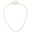 14KT Gold Adjustable Cable Pendant Chain 1380-18+2