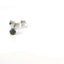 14K White Gold Black Diamond Stud Earrings