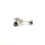 14K White Gold Black Diamond Stud Earrings