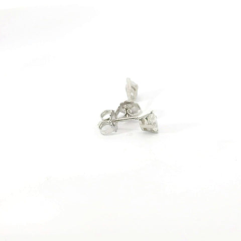 14K White Gold Marquise Diamond Stud Earrings