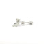 14K White Gold Marquise Diamond Stud Earrings