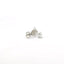 14K White Gold Pear Shape Diamond Stud Earrings