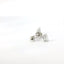 14K White Gold Pear Shape Diamond Stud Earrings