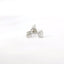 14K White Gold Pear Shape Diamond Stud Earrings