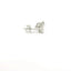 14K White Gold Oval Diamond Stud Earrings