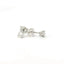 14K White Gold Oval Diamond Stud Earrings