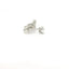 14K White Gold Oval Diamond Stud Earrings