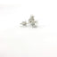 14K White Gold Oval Diamond Stud Earrings