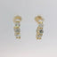 14K Yellow Gold Diamond Hoop Earrings