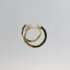 14K Yellow Gold Round and Baguette Diamond Hoop Earrings