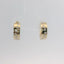 14K Yellow Gold Diamond Hoop Earrings