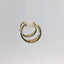 14K Yellow Gold Diamond Hoop Earrings