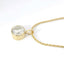 14K Yellow Gold Bezel-Set Natural Diamond Pendant