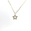 YELLOW GOLD AND DIAMOND STAR PENDANT 160-04363