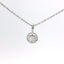 WHITE GOLD ROUND DIAMOND BEZEL SET PENDANT 160-04365