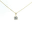 14KT YELLOW GOLD DIAMOND SOLITAIRE PENDANT 160-04394