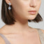 KWIAT PLATINUM Star Diamond Double Drop Dangle Earrings E-16386-0-DIA-PLAT