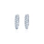 KWIAT 18KT Moonlight Petite Pave Diamond Hoop Earrings E-16482B-0-DIA-18KP
