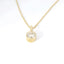 14K Yellow Gold Bezel-Set Natural Diamond Pendant