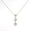 Gold & Natural Diamond 3-Stone Pendant