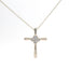 Gold & Natural Diamond Cross Pendant