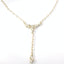 Yellow Gold Diamond Lariat Style Paperclip Necklace 165-00445