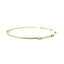 14K Yellow Gold Flexible Diamond Bangle Bracelet