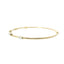 14K Yellow Gold Flexible Diamond Bangle Bracelet