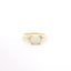 YELLOW GOLD OPAL AND DIAMOND RING 200-04182