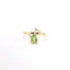 YELLOW GOLD PERIDOT AND DIAMOND RING 200-04184