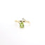 YELLOW GOLD PERIDOT AND DIAMOND RING 200-04184