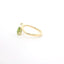 YELLOW GOLD PERIDOT AND DIAMOND RING 200-04184