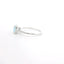 WHITE GOLD AQUAMARINE AND DIAMOND HALO RING 200-04185
