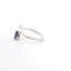 WHITE GOLD AMETHYST AND DIAMOND BYPSS RING 200-04187