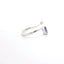 WHITE GOLD AMETHYST AND DIAMOND BYPSS RING 200-04187