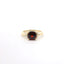 YELLOW GOLD GARNET AND DIAMOND RING 200-04188