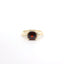 YELLOW GOLD GARNET AND DIAMOND RING 200-04188