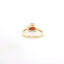 YELLOW GOLD GARNET AND DIAMOND RING 200-04188