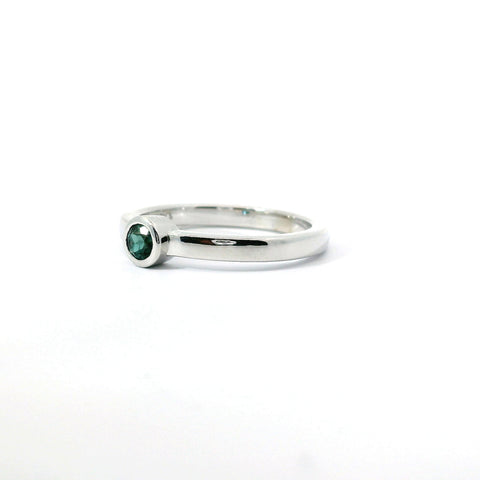 14KT WHITE GOLD ALEXANDRITE RING 200-04217