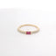 YELLOW GOLD DAMOND RUBY RING 201-00358