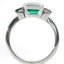 Square Emerald and Diamond Ring 201-00365